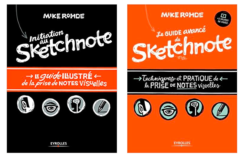 Initiation au sketchnote et Le Guide Avancé du sketchnote de Mike Rohde sélection MyBlio sketchnote